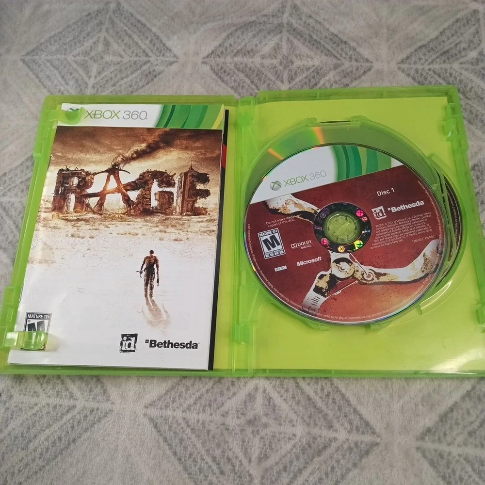 Rage Anarchy Edition Xbox 360 Game Complete 3 Discs With Manual Microsoft Case